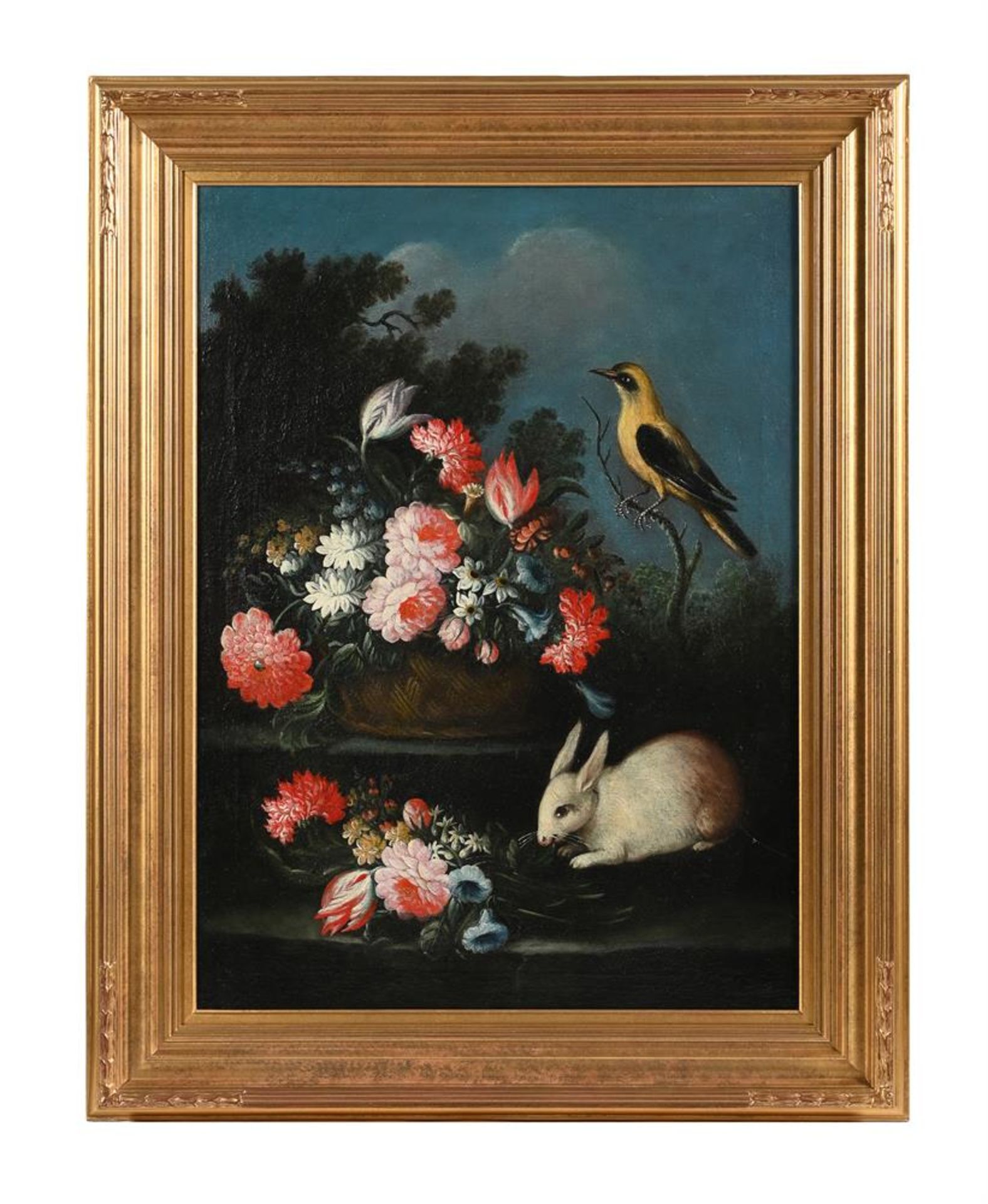 ITALIAN SCHOOL (18TH CENTURY), A PEAHEN WITH A BASKET OF FLOWERS; TOGETHER WITH THREE OTHERS (4) - Bild 11 aus 12