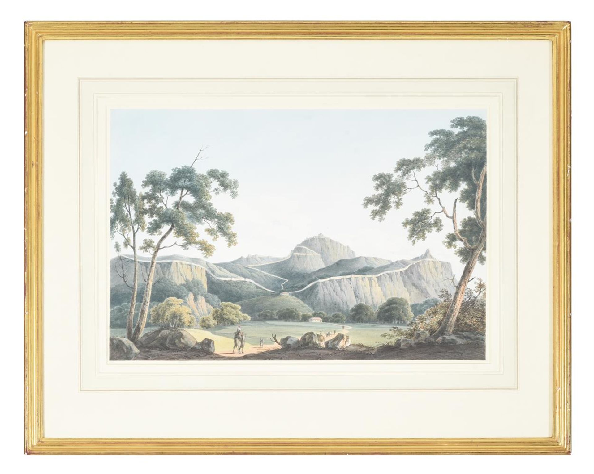 JUSTINIAN WALTER GANTZ (BRITISH 1802-1862), THE FORTRESS OF GOOTY, BURMA - Image 2 of 2