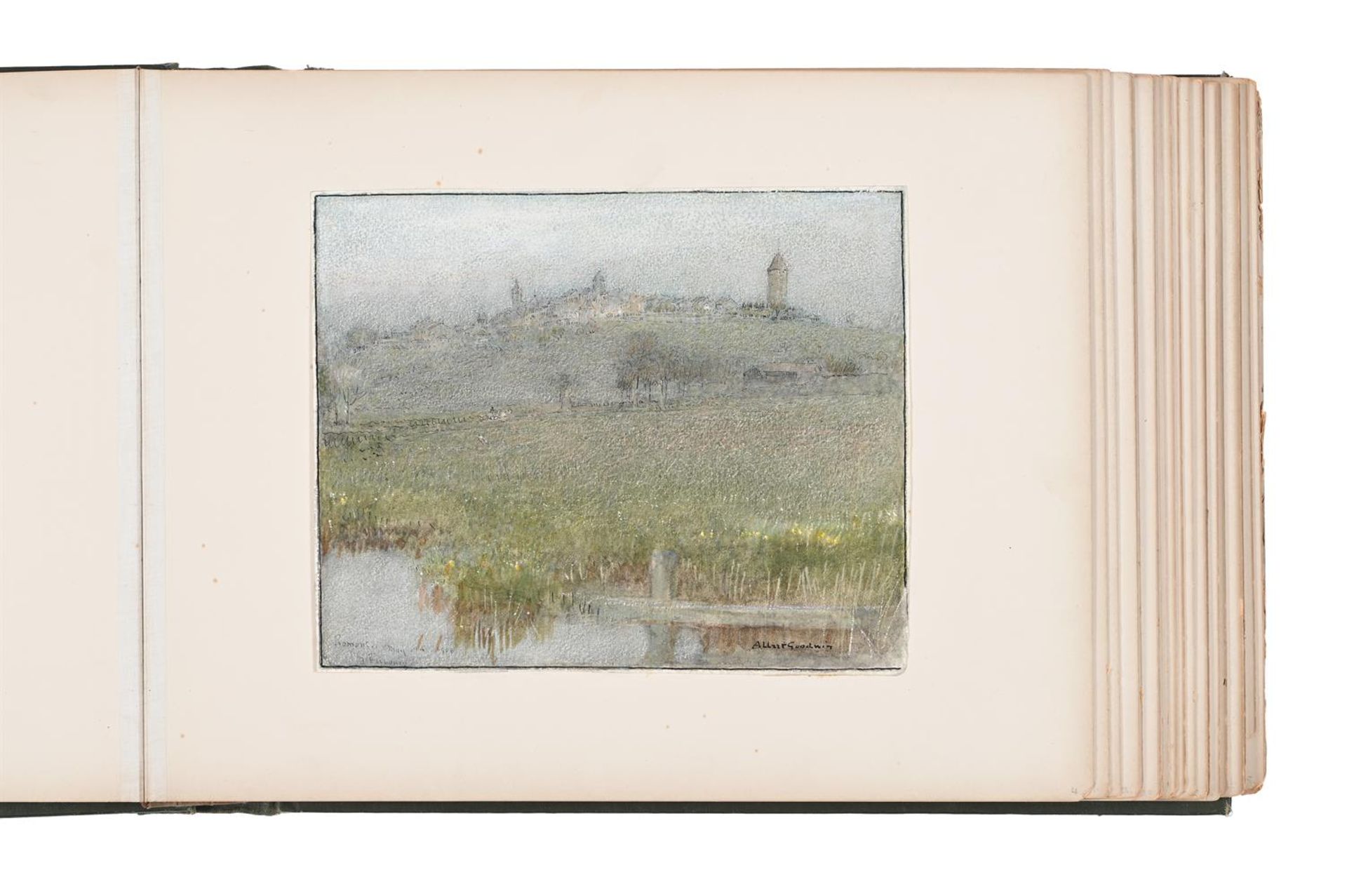 ALBERT GOODWIN (BRITISH 1845-1932), ROMONT, NEAR FRIBOURG, SWITZERLAND - Image 2 of 2