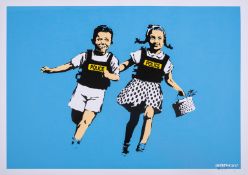 ‡λ Banksy (b.1974), Jack and Jill (Police Kids) (Signed)