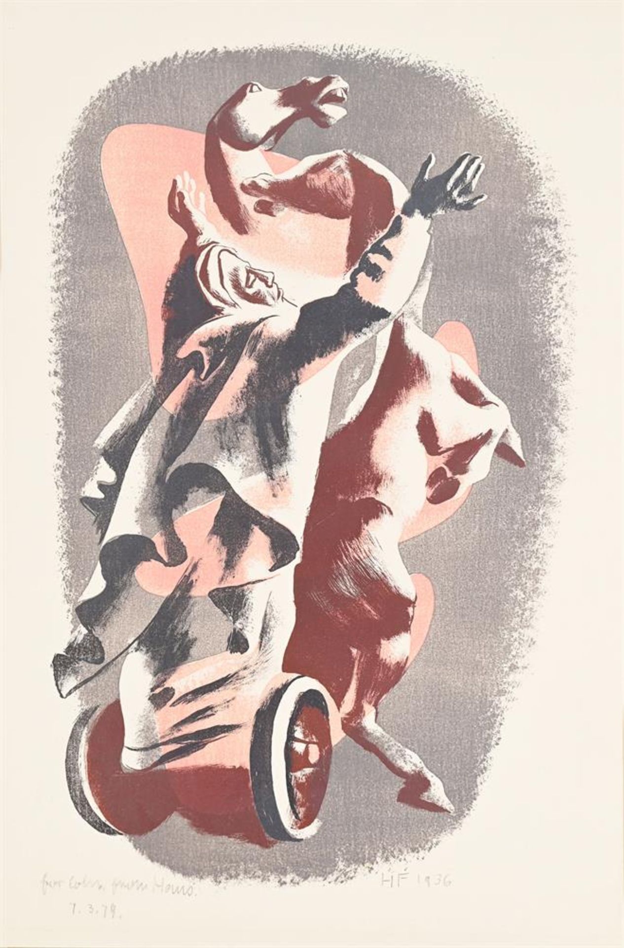 λ HANS FEIBUSCH (GERMAN 1898-1998), THE HORSE RIDER - Image 2 of 3