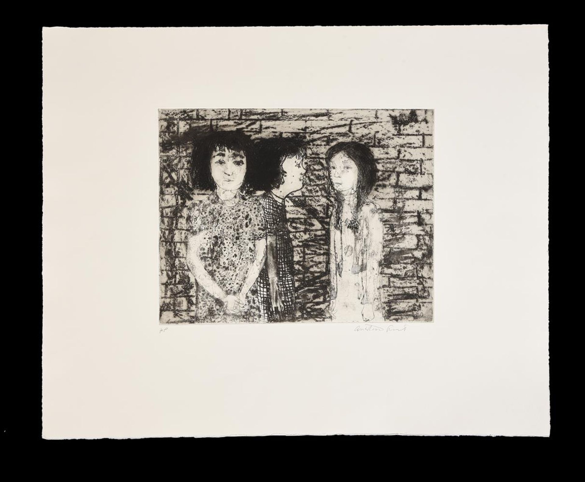 λ ALISTAIR GRANT (BRITISH 1925-1997), UNTITLED (THREE GIRLS) - Image 2 of 2