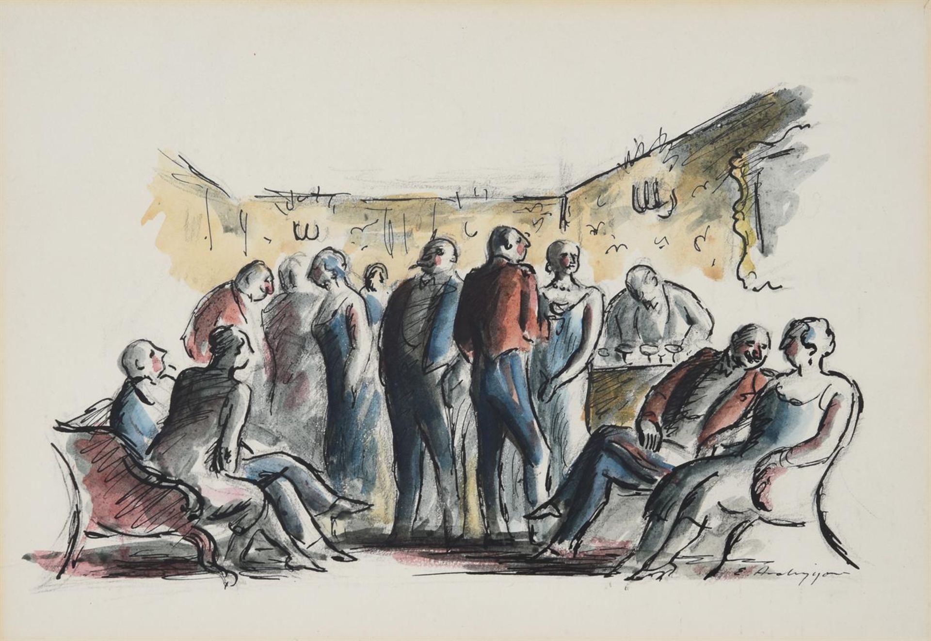 λ EDWARD ARDIZZONE (BRITISH 1900-1979), THE OFFICERS' DANCE - Image 2 of 3