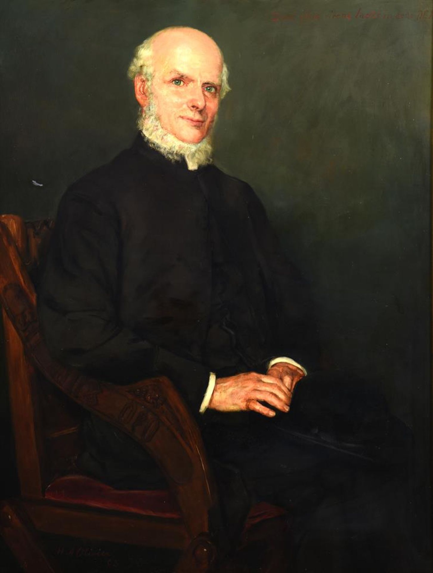 HERBERT ARNOULD OLIVIER (BRITISH 1861-1952), PORTRAIT OF THE ARTIST'S GRANDFATHER - Image 2 of 5