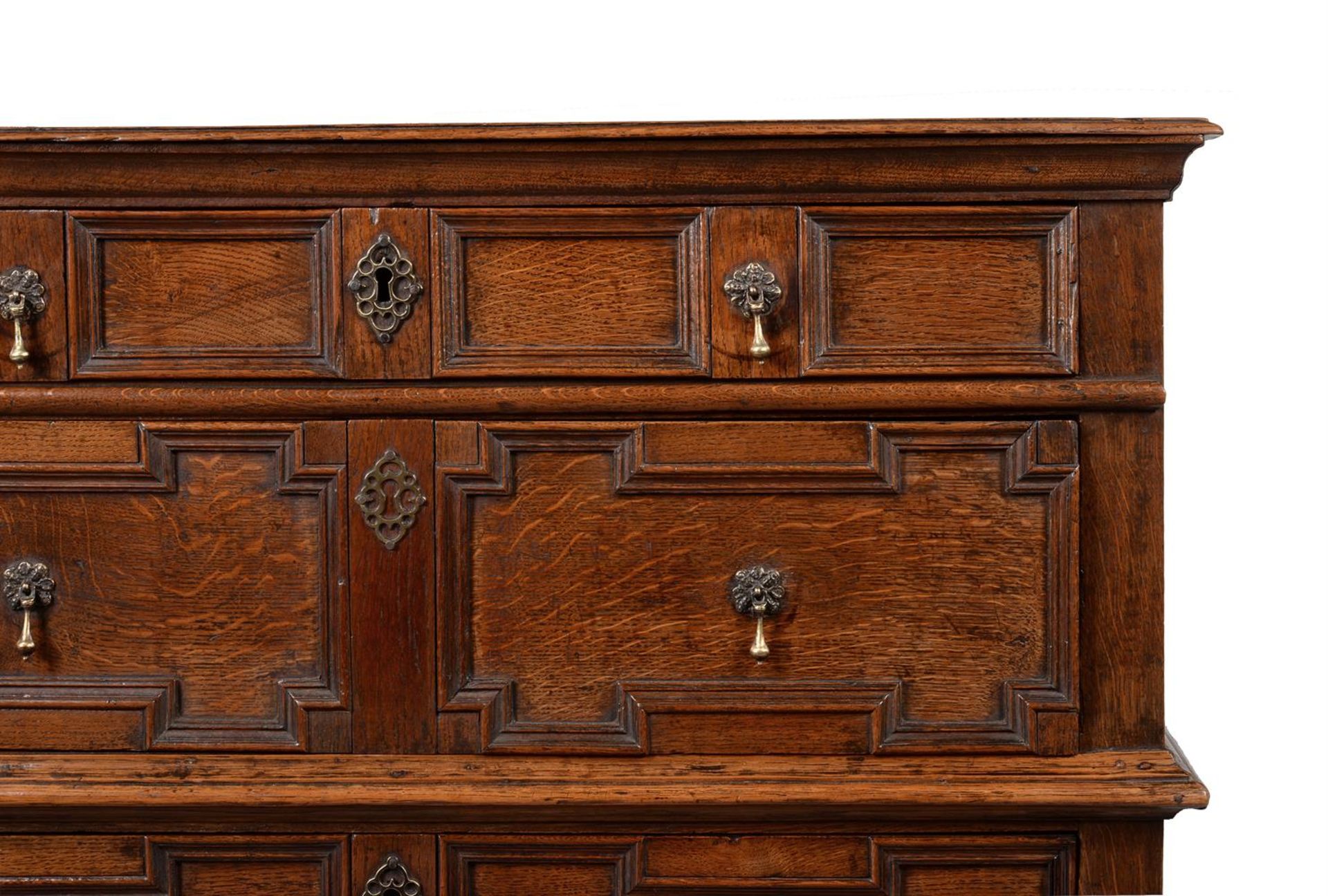 A CHARLES II OAK CHEST OF DRAWERS, LATE 17TH CENTURY - Image 3 of 4
