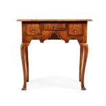A WALNUT LOWBOY, EARLY 18TH CENTURY AND LATER