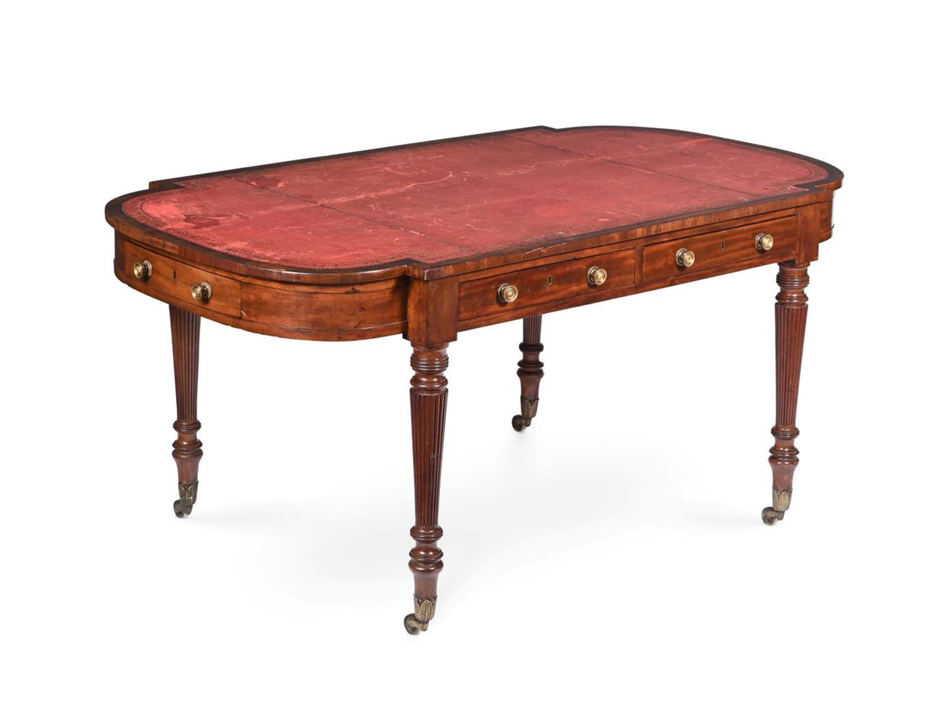 A REGENCY MAHOGANY LIBRARY TABLE, ATTRIBUTED TO GILLOWS, CIRCA 1815