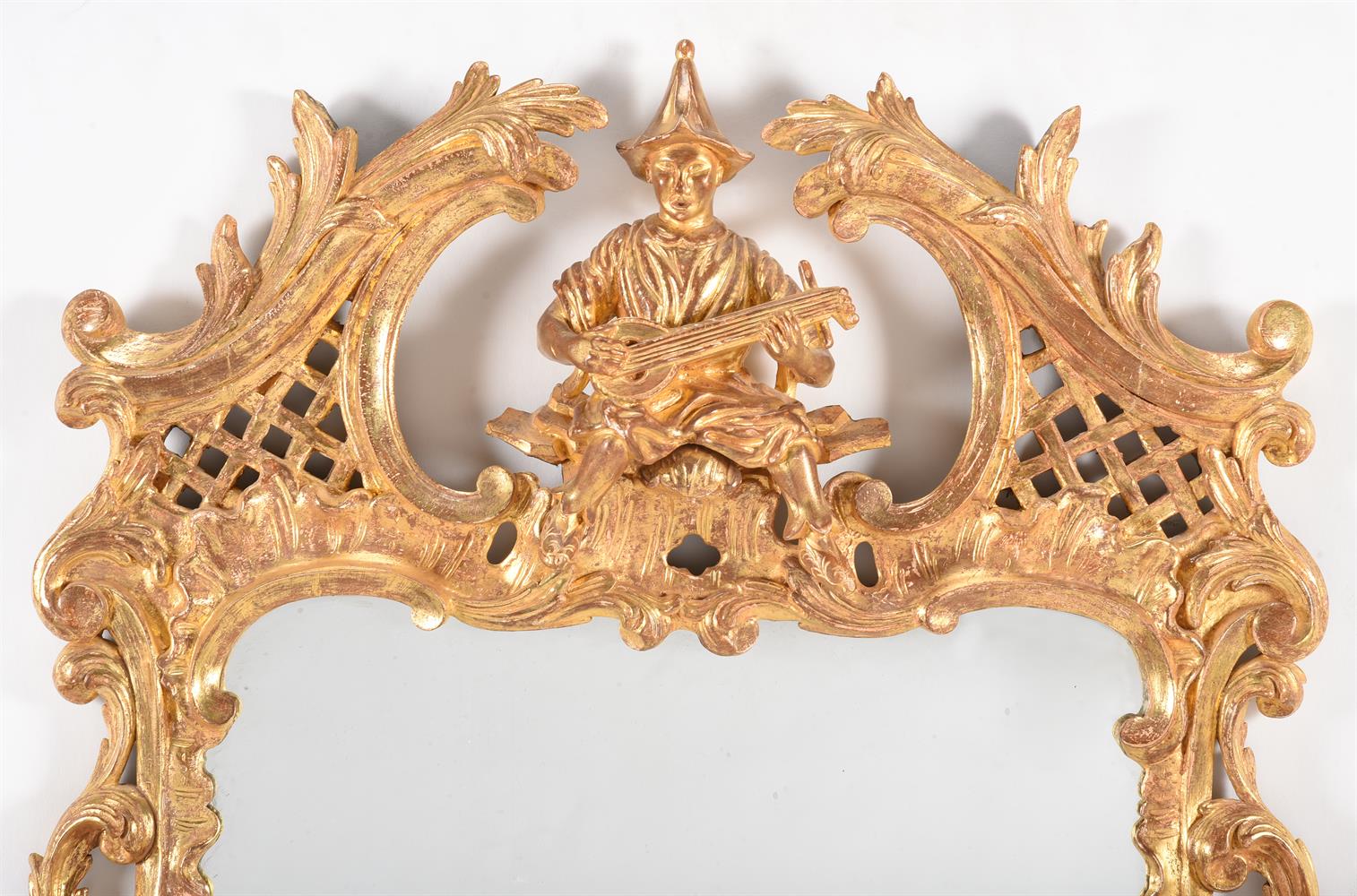 A GEORGE II CARVED GILTWOOD WALL MIRROR, CIRCA 1755-60 - Image 2 of 5