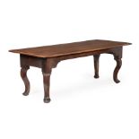 AN OAK AND PINE REFECTORY TABLE, 18TH CENTURY AND LATER