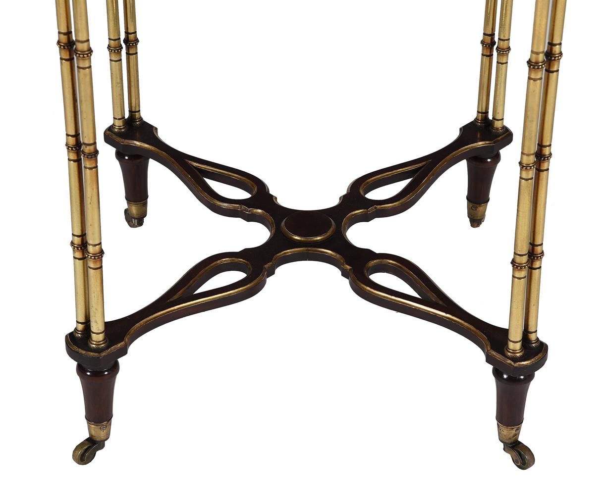 A GILT METAL MOUNTED MAHOGANY CENTRE OR OCCASIONAL TABLE, REFERRED TO AS A 'GUERIDON A L'ANGLAISE' - Image 6 of 6