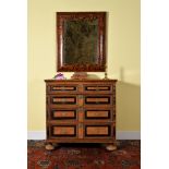 A WILLIAM & MARY WALNUT AND EBONISED CHEST OF DRAWERS, CIRCA 1690