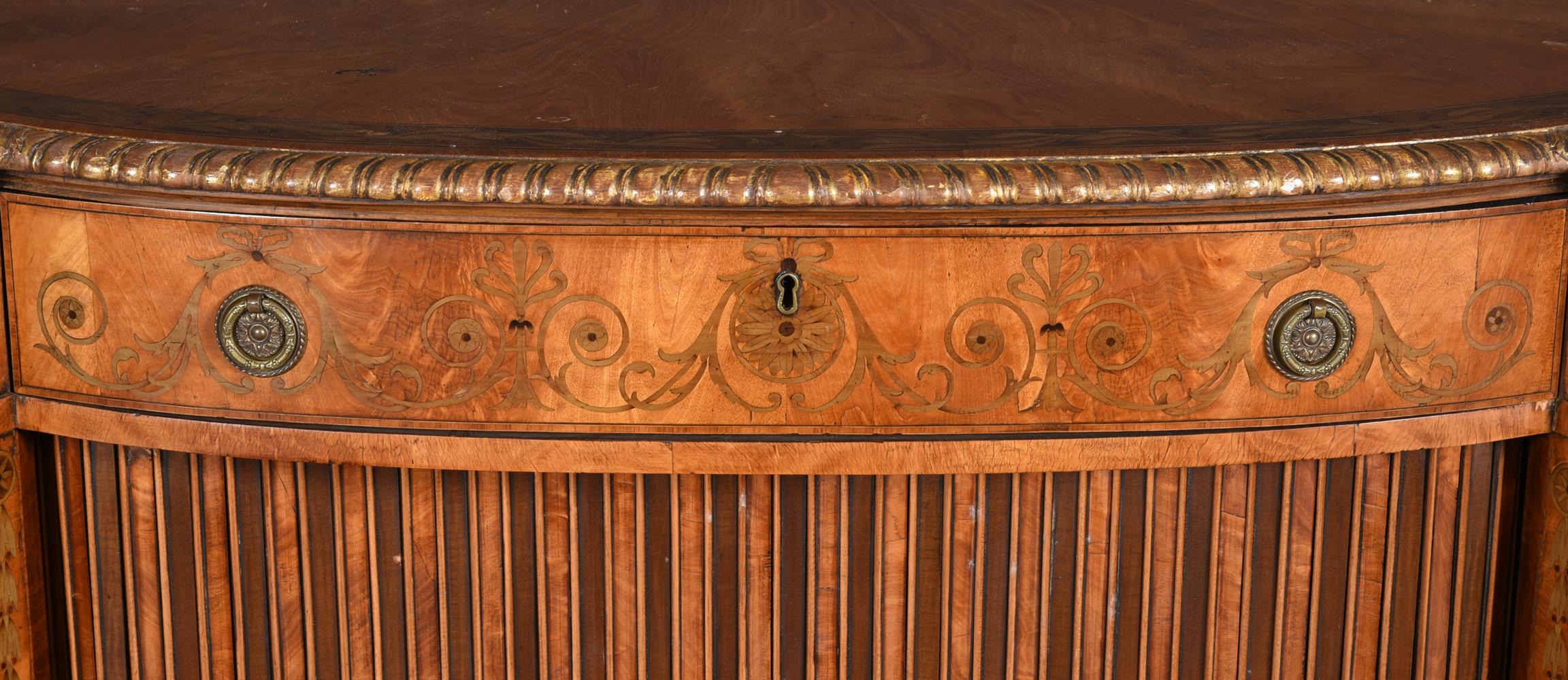 Y A SATINWOOD, NEOCLASSICAL MARQUETRY AND PARCEL GILT COMMODE OR SIDE CABINET, 19TH CENTURY - Image 5 of 8