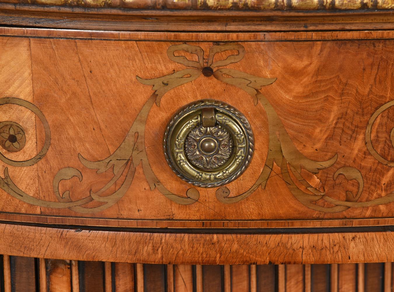 Y A SATINWOOD, NEOCLASSICAL MARQUETRY AND PARCEL GILT COMMODE OR SIDE CABINET, 19TH CENTURY - Image 6 of 8
