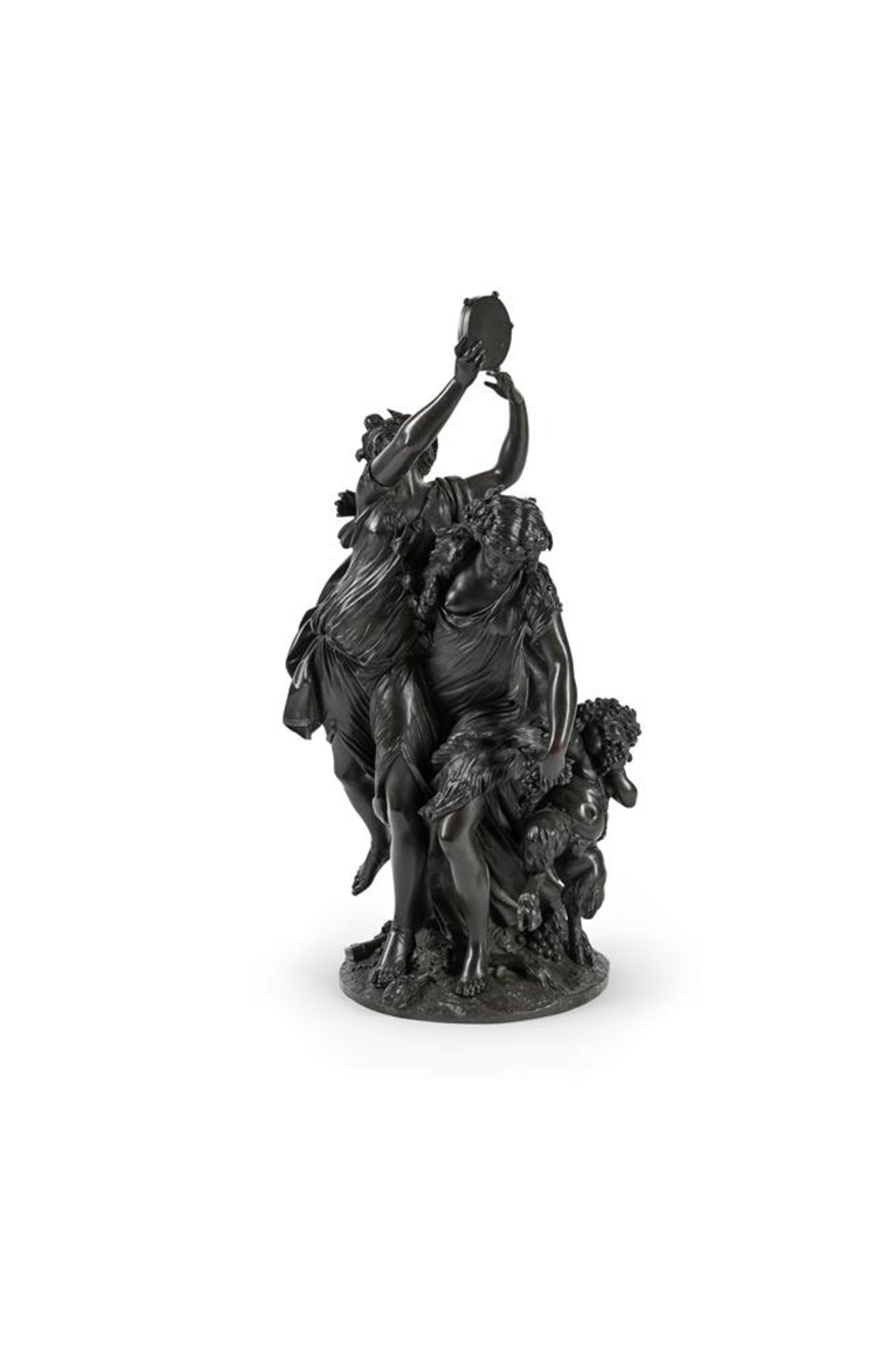 AFTER CLAUDE MICHEL CLODION, A LARGE BRONZE FIGURAL GROUP OF BACCHIC REVELLERS, 19TH CENTURY - Bild 2 aus 7