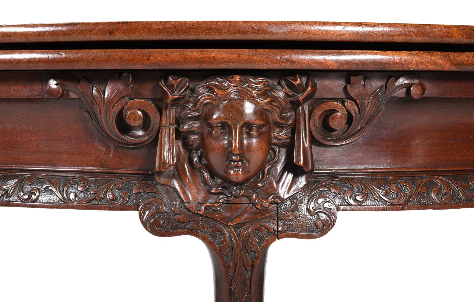 A GEORGE II CARVED MAHOGANY FOLDING TEA TABLE, CIRCA 1740-50 - Image 10 of 10