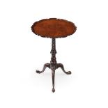 A GEORGE III MAHOGANY 'PIE-CRUST' WINE TABLE, CIRCA 1780-1800