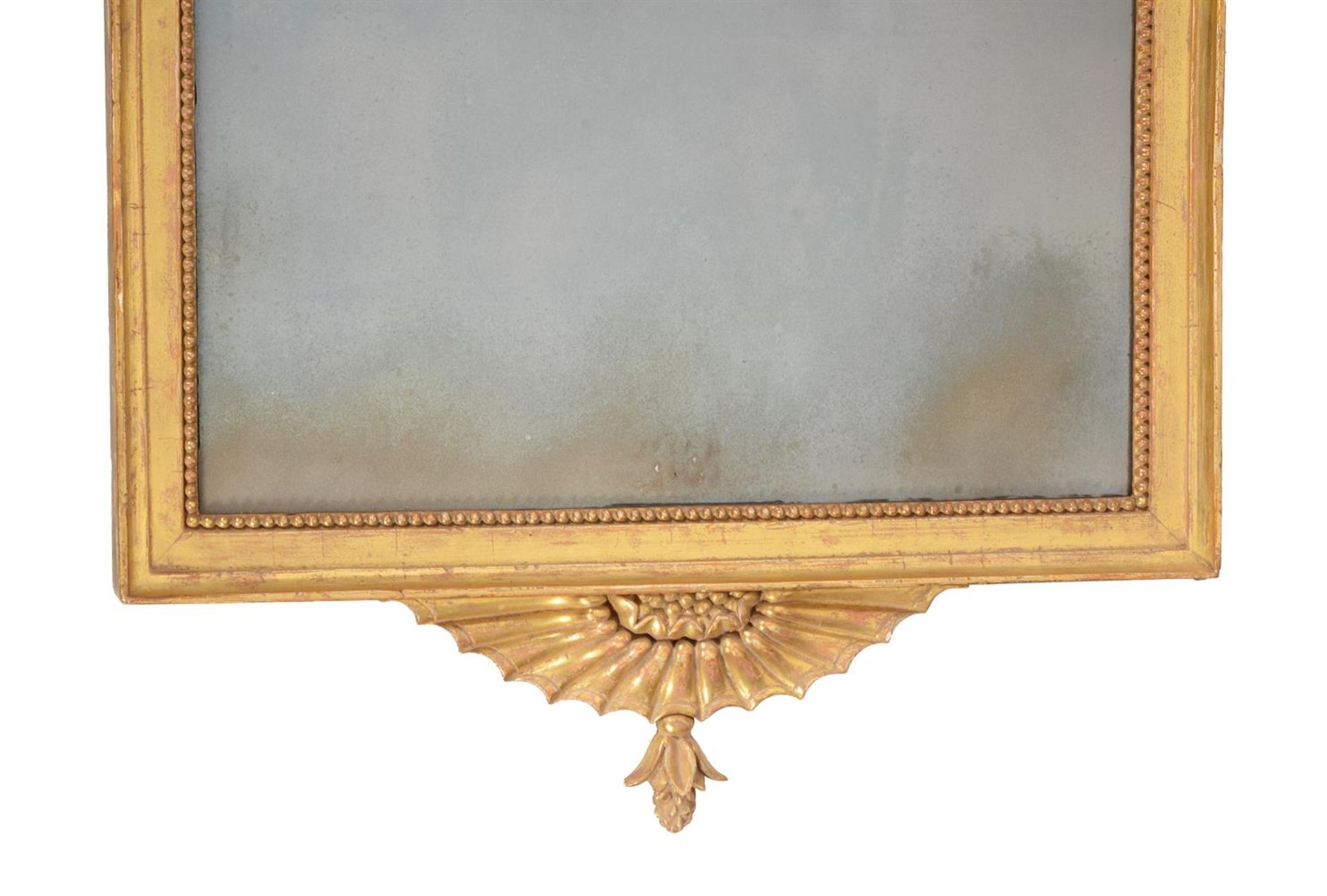 A GEORGE III CARVED GILTWOOD WALL MIRROR, IN THE MANNER OF ROBERT ADAM, CIRCA 1790 - Image 4 of 5