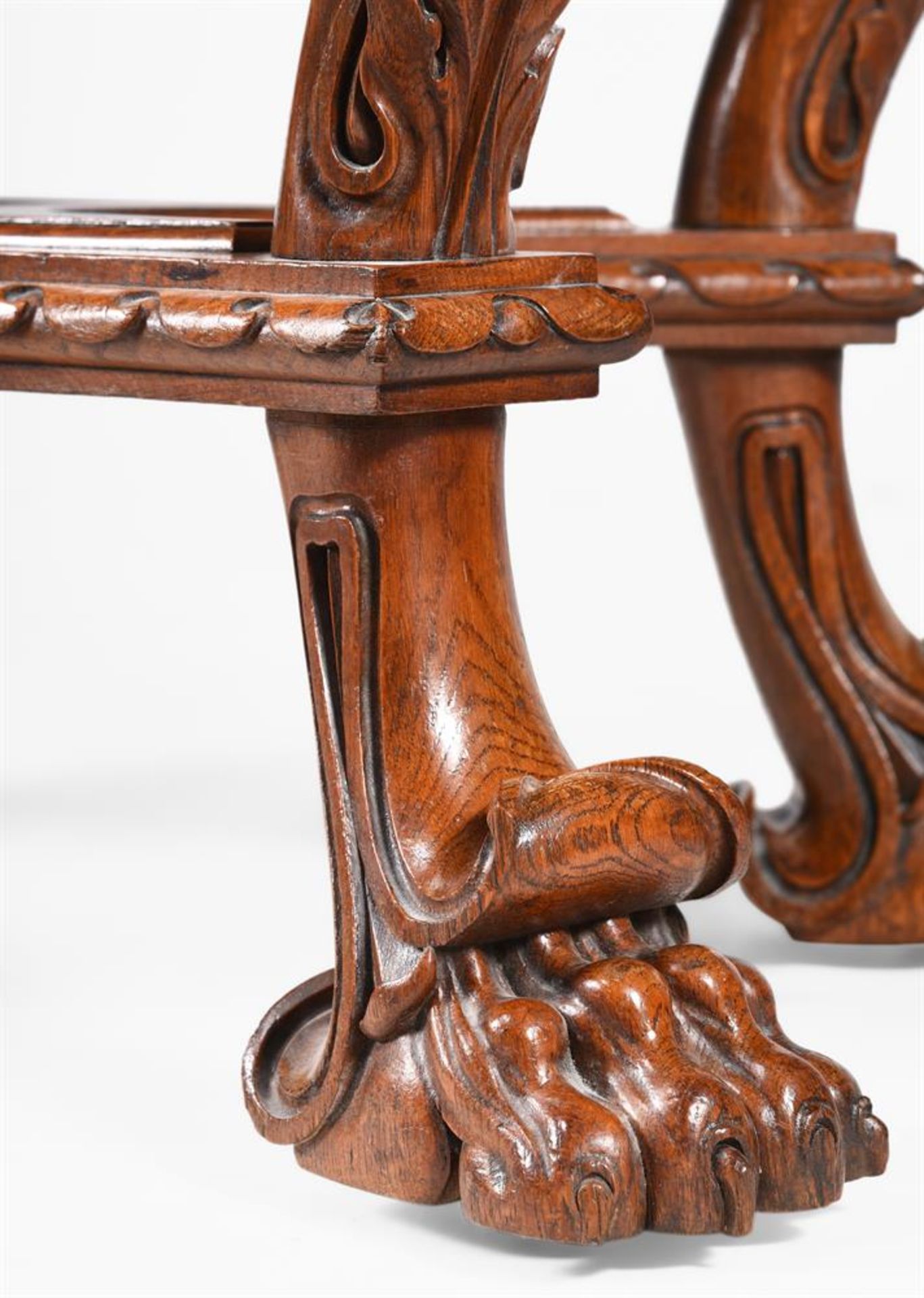 Y A GEORGE IV BURR OAK, ASH AND WALNUT CENTRE CARD TABLE, ATTRIBUTED TO GILLOWS, CIRCA 1830 - Image 9 of 15