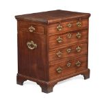 A GEORGE II MAHOGANY BACHELOR'S CHEST OF DRAWERS, CIRCA 1750