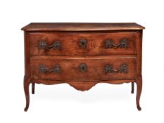 A LOUIS XV FRUITWOOD COMMODE, IN THE MANNER OF JEAN-FRANÇOIS HACHE, MID 18TH CENTURY