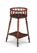 A REGENCY MAHOGANY PLATE STAND, AFTER A DESIGN BY GILLOWS, CIRCA 1815