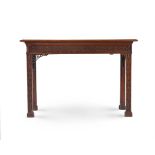 A GEORGE III MAHOGANY FRETWORK SIDE OR SERVING TABLE, CIRCA 1770