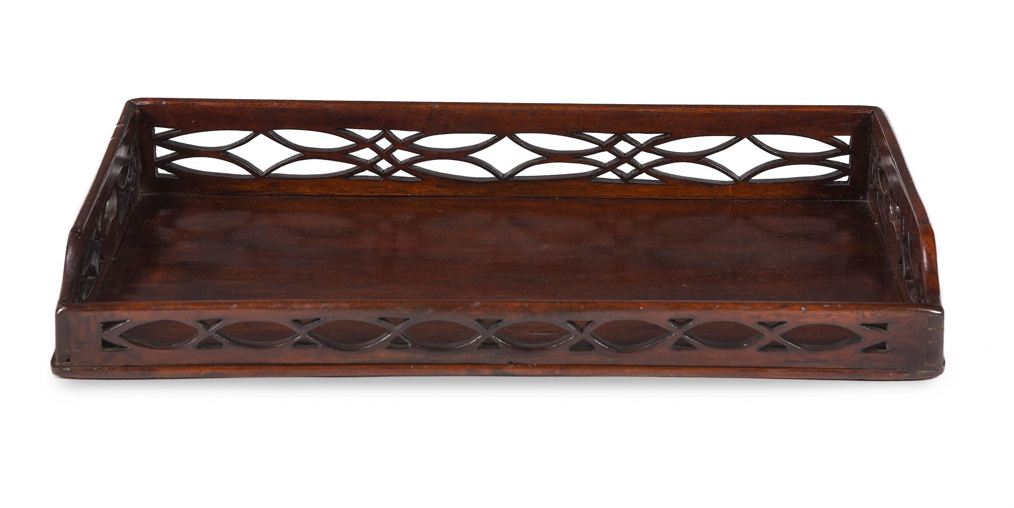 A GEORGE III MAHOGANY BUTLER'S TRAY ON STAND, CIRCA 1780 - Image 5 of 5