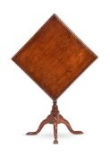 Y A CHINESE EXPORT EXOTIC HARDWOOD TRIPOD TABLE, SECOND HALF 18TH CENTURY