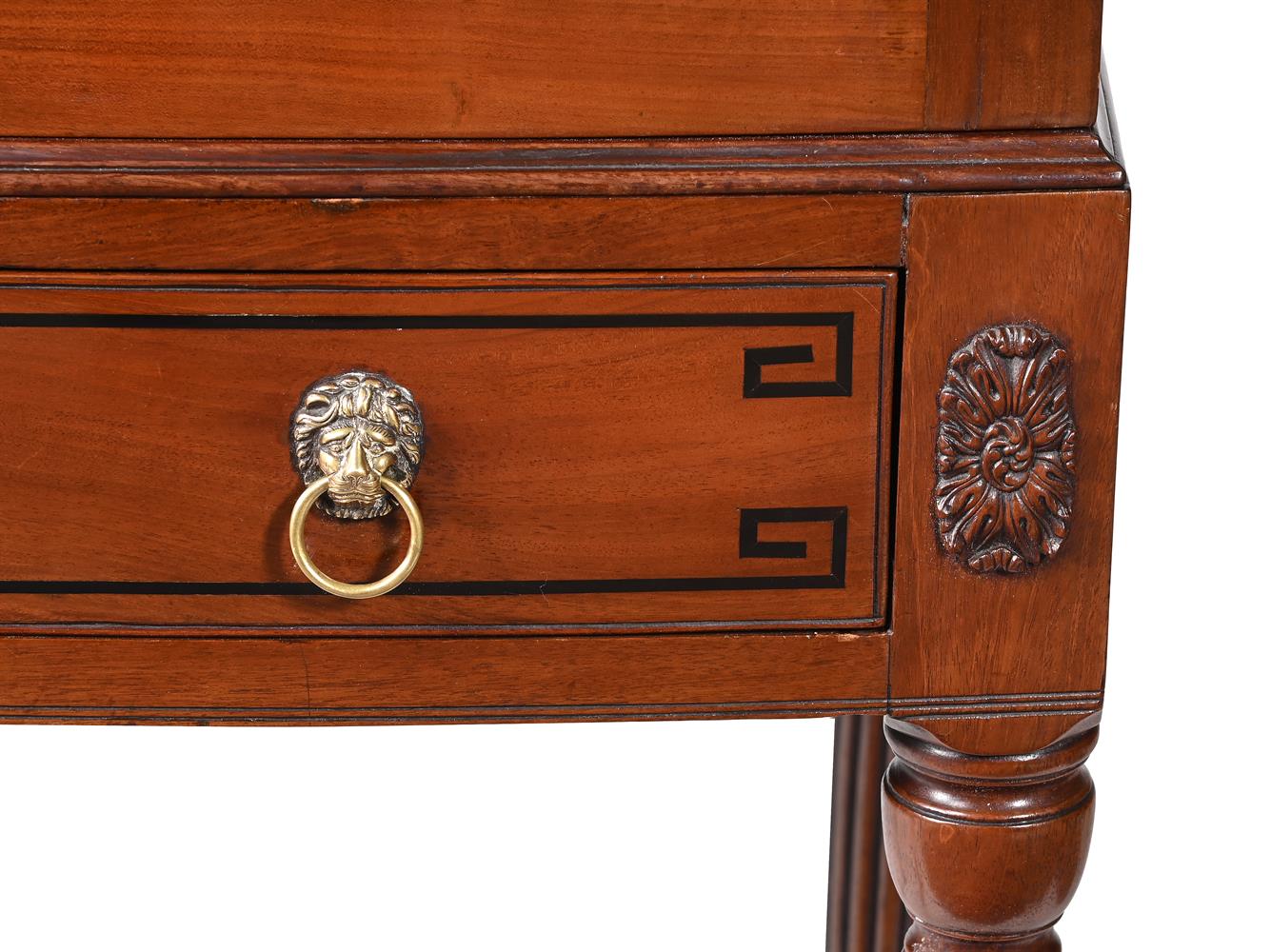 Y A REGENCY MAHOGANY AND EBONY STRUNG CABINET ON STAND, CIRCA 1815 - Image 3 of 4