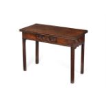 A GEORGE II MAHOGANY FOLDING TEA TABLE, IN THE MANNER OF THOMAS CHIPPENDALE, MID 18TH CENTURY