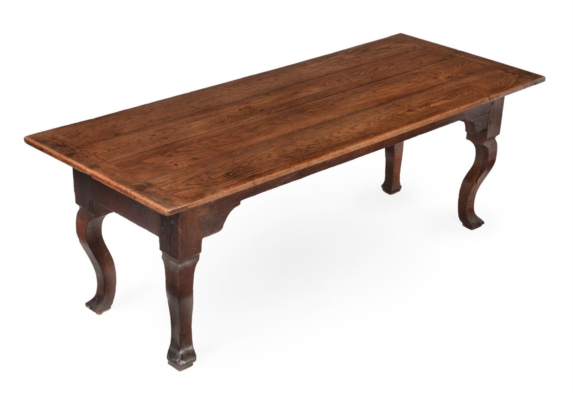 AN OAK AND PINE REFECTORY TABLE, 18TH CENTURY AND LATER - Bild 2 aus 8