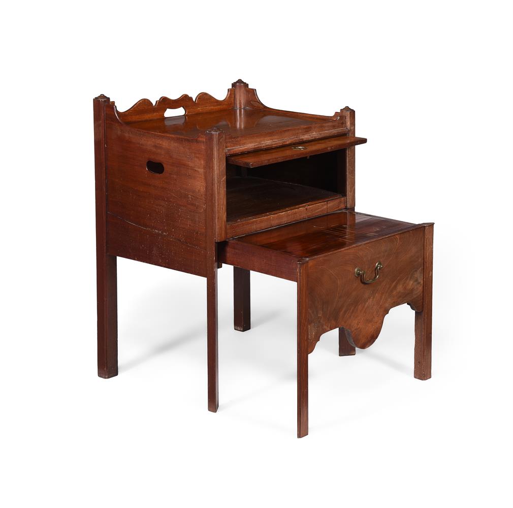A PAIR OF GEORGE III MAHOGANY BEDSIDE COMMODES, THIRD QUARTER 18TH CENTURY - Image 7 of 9