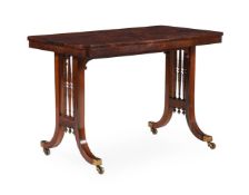 Y A REGENCY ROSEWOOD LIBRARY TABLE, ATTRIBUTED TO GILLOWS, CIRCA 1815