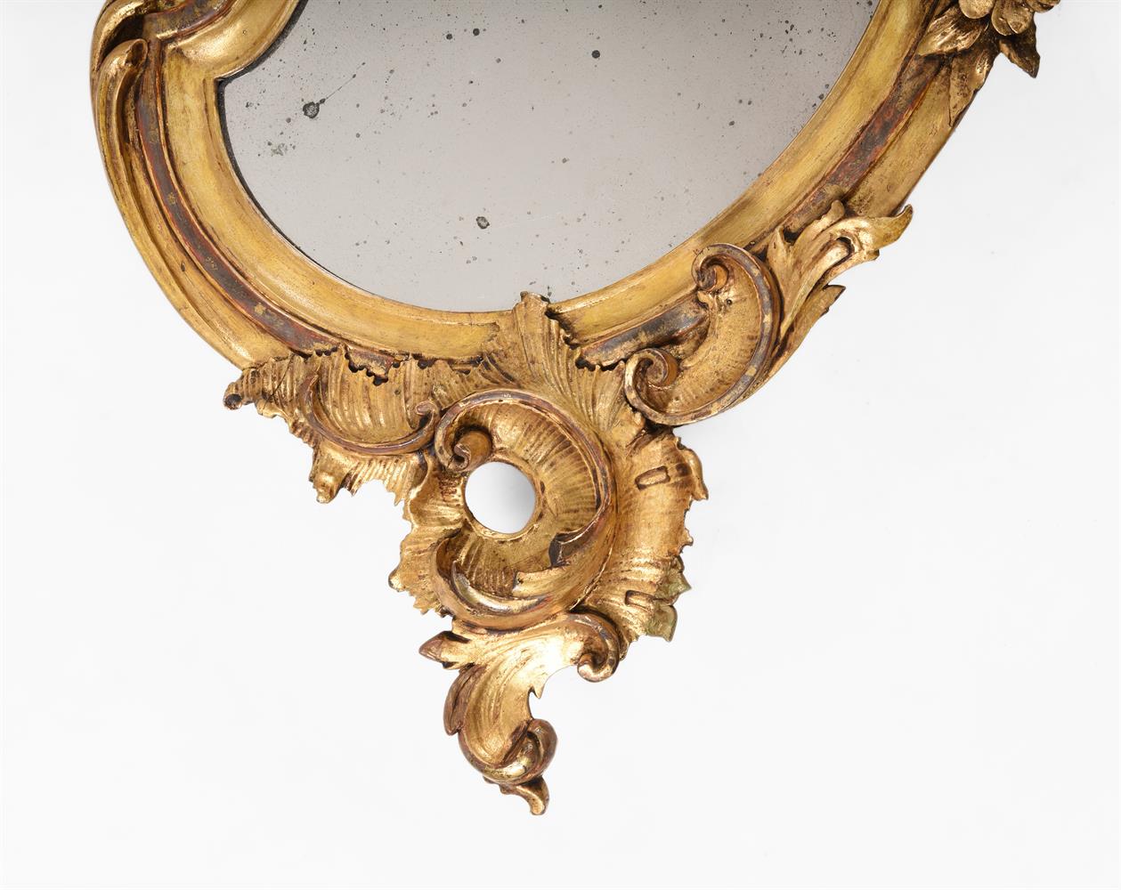 A FRENCH CARVED GILTWOOD MIRROR, IN LOUIS XV STYLE, 19TH CENTURY - Image 3 of 4
