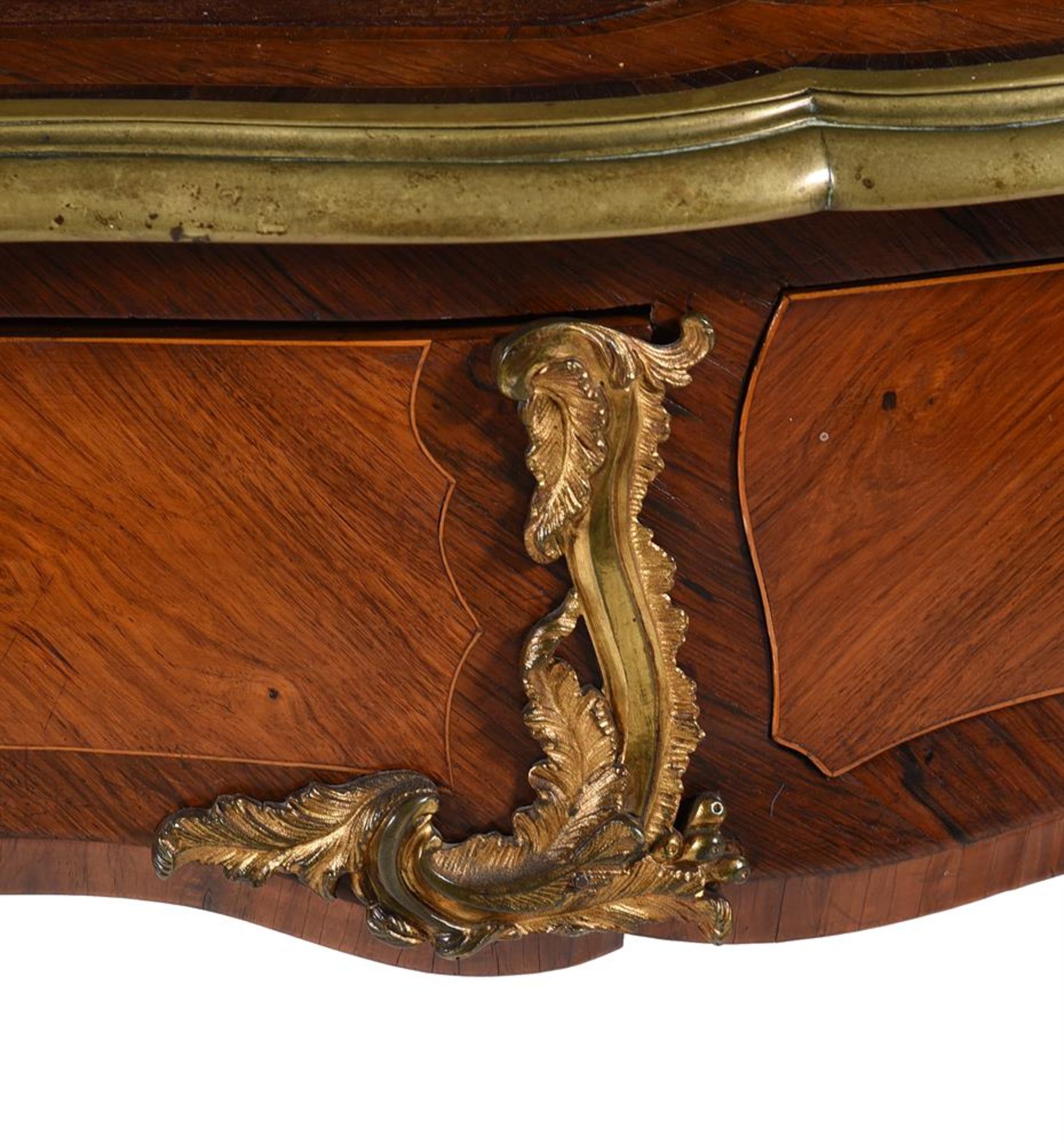 Y A VICTORIAN KINGWOOD, ROSEWOOD AND GILT METAL MOUNTED BUREAU PLAT, SECOND HALF 19TH CENTURY - Bild 4 aus 12