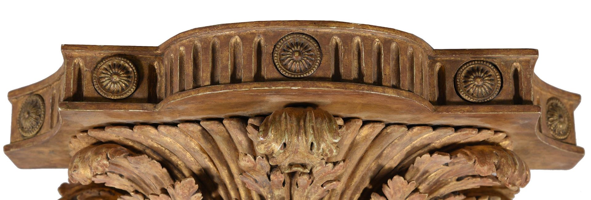 A CARVED GILTWOOD WALL BRACKET, LATE 18TH OR EARLY 19TH CENTURY - Image 5 of 5