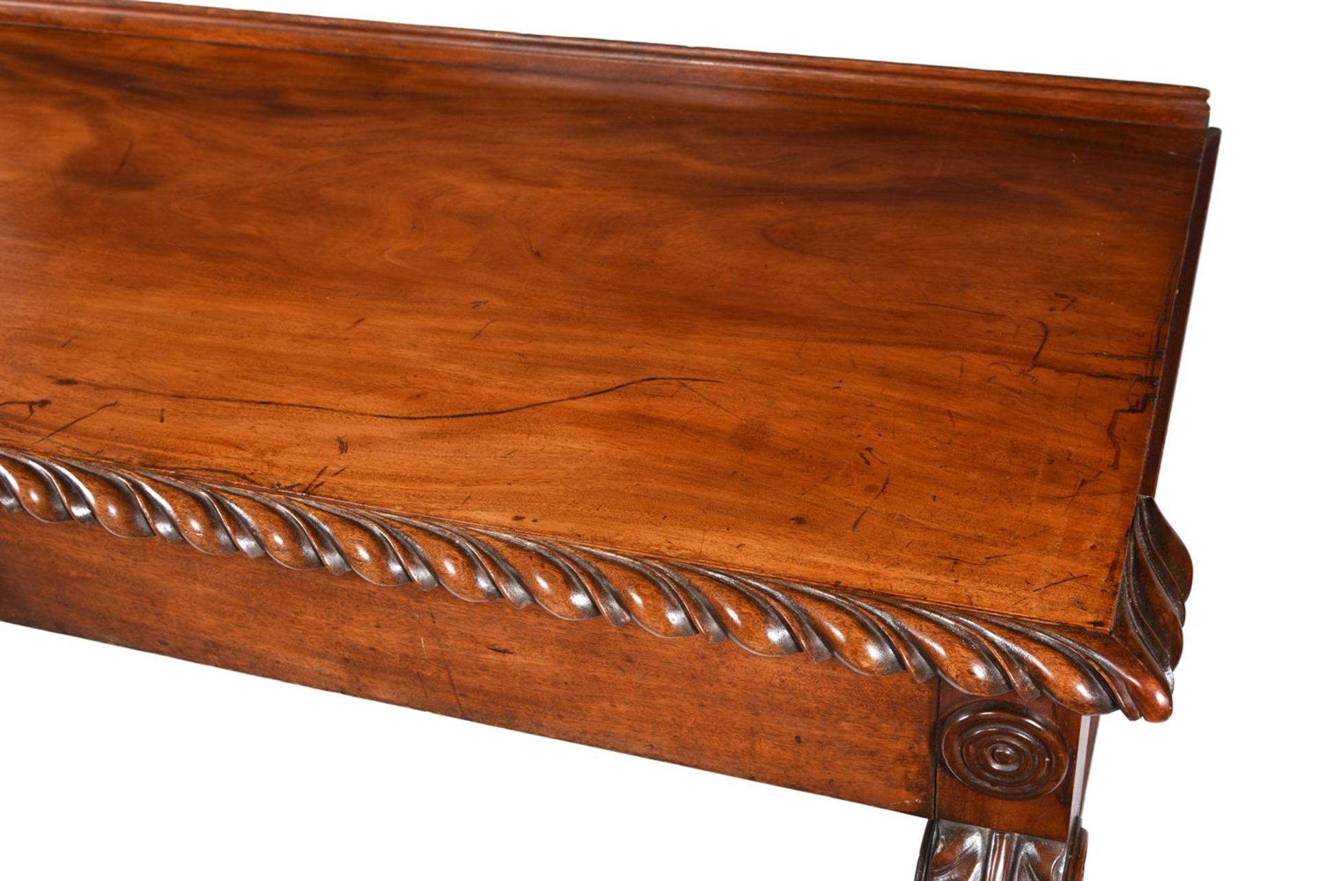 A GEORGE IV IRISH MAHOGANY SERVING TABLE, CIRCA 1830 - Image 7 of 7