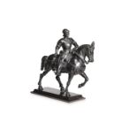 AFTER ANDREA DEL VERROCCHIO, AN EQUESTRIAN BRONZE OF BARTOLOMEO COLLEONI, 19TH CENTURY