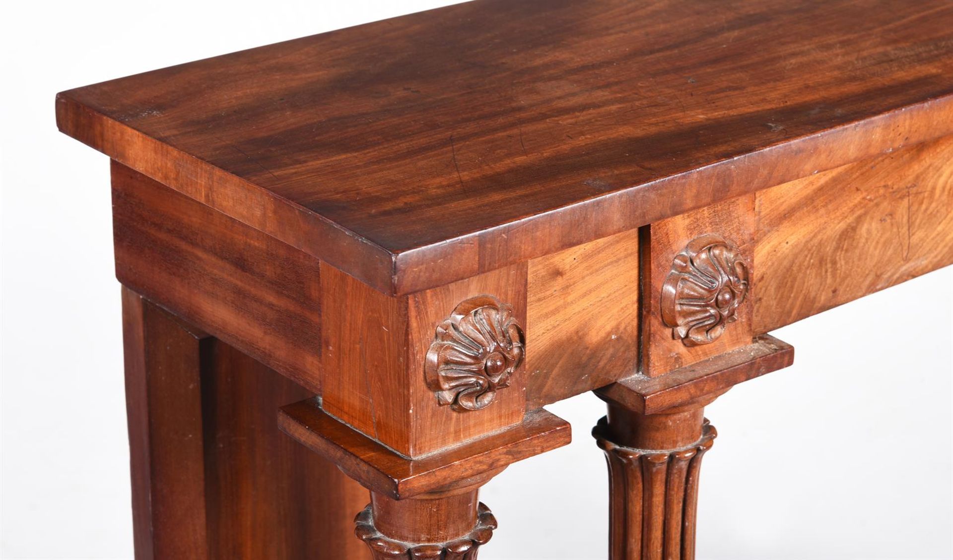 A MAHOGANY CONSOLE OR SIDE TABLE, SECOND QUARTER 19TH CENTURY - Image 2 of 2