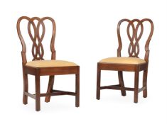 A PAIR OF GEORGE III MAHOGANY CHAIRS, THIRD QUARTER 18TH CENTURY