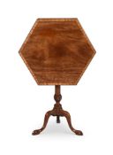 A GEORGE III GUADELOUPE MAHOGANY HEXAGONAL TRIPOD TABLE, POSSIBLY BY THOMAS CHIPPENDALE, CIRCA 1765