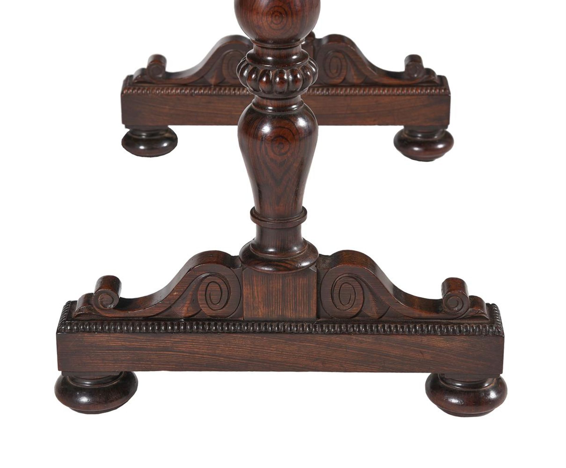 Y A GEORGE IV ROSEWOOD AND SIMULATED ROSEWOOD GAMES TABLE, ATTRIBUTED TO GILLOWS, CIRCA 1825 - Image 3 of 6