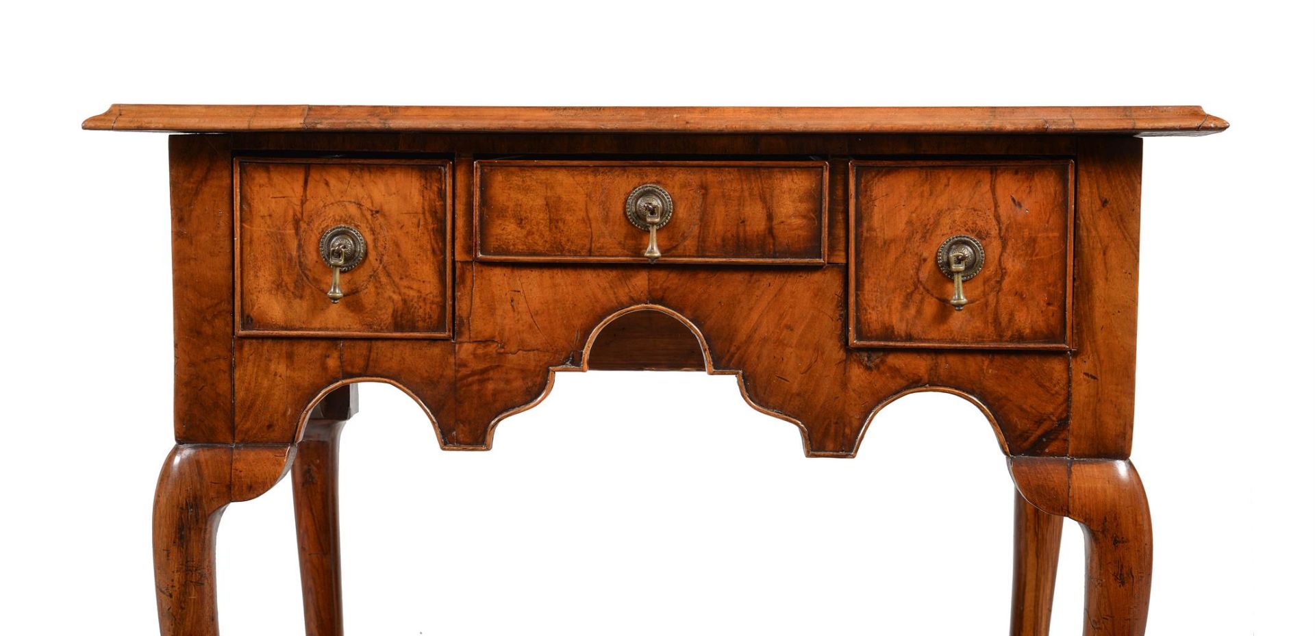 A WALNUT LOWBOY, EARLY 18TH CENTURY AND LATER - Image 4 of 5