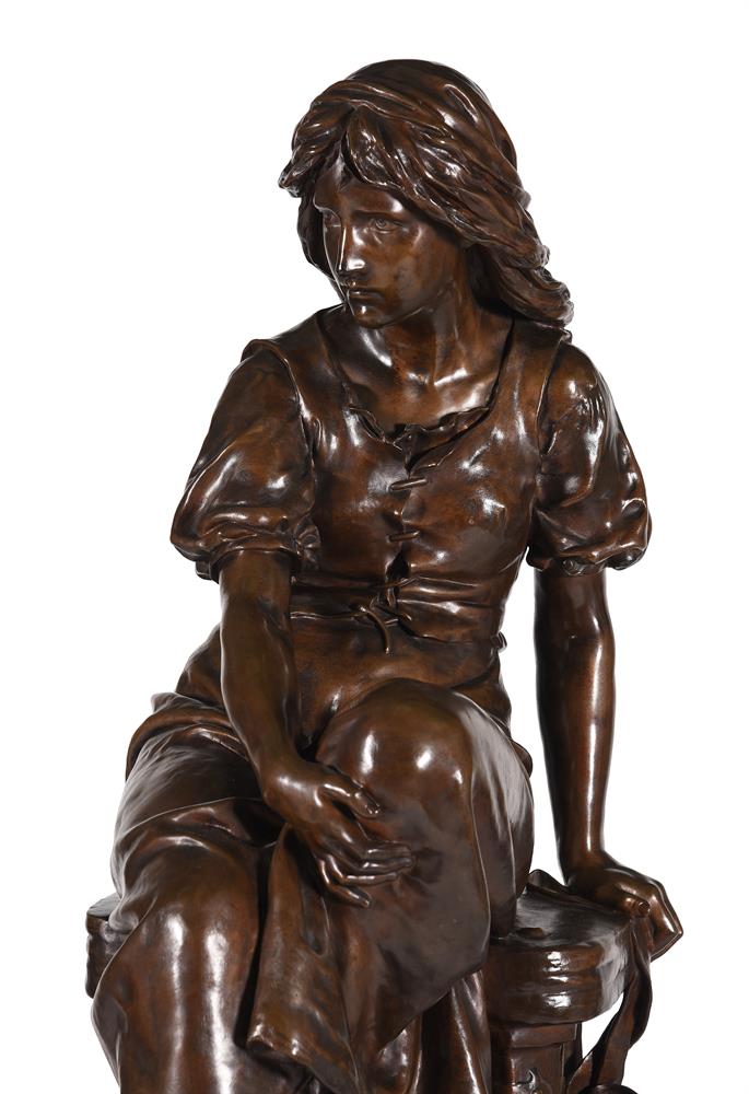 EUGENE AIZELIN (FRENCH, 1821-1902) A LARGE FRENCH BRONZE FIGURE 'MIGNON', LATE 19TH CENTURY - Image 5 of 5