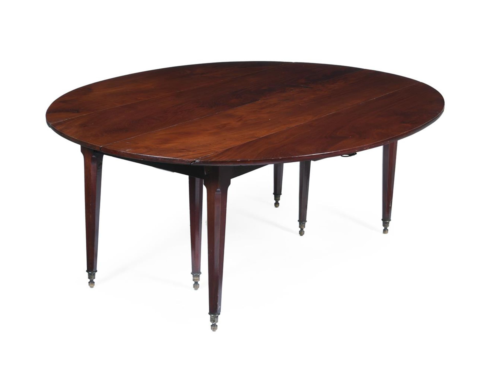 A FRENCH MAHOGANY EXTENDING DINING TABLE, FIRST HALF 19TH CENTURY - Bild 2 aus 4