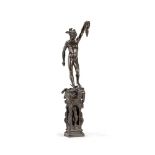 AFTER BENVENUTO CELLINI (FLORENCE, 1500-1571) A BRONZE FIGURE OF PERSEUS AND MEDUSA ON PLINTH