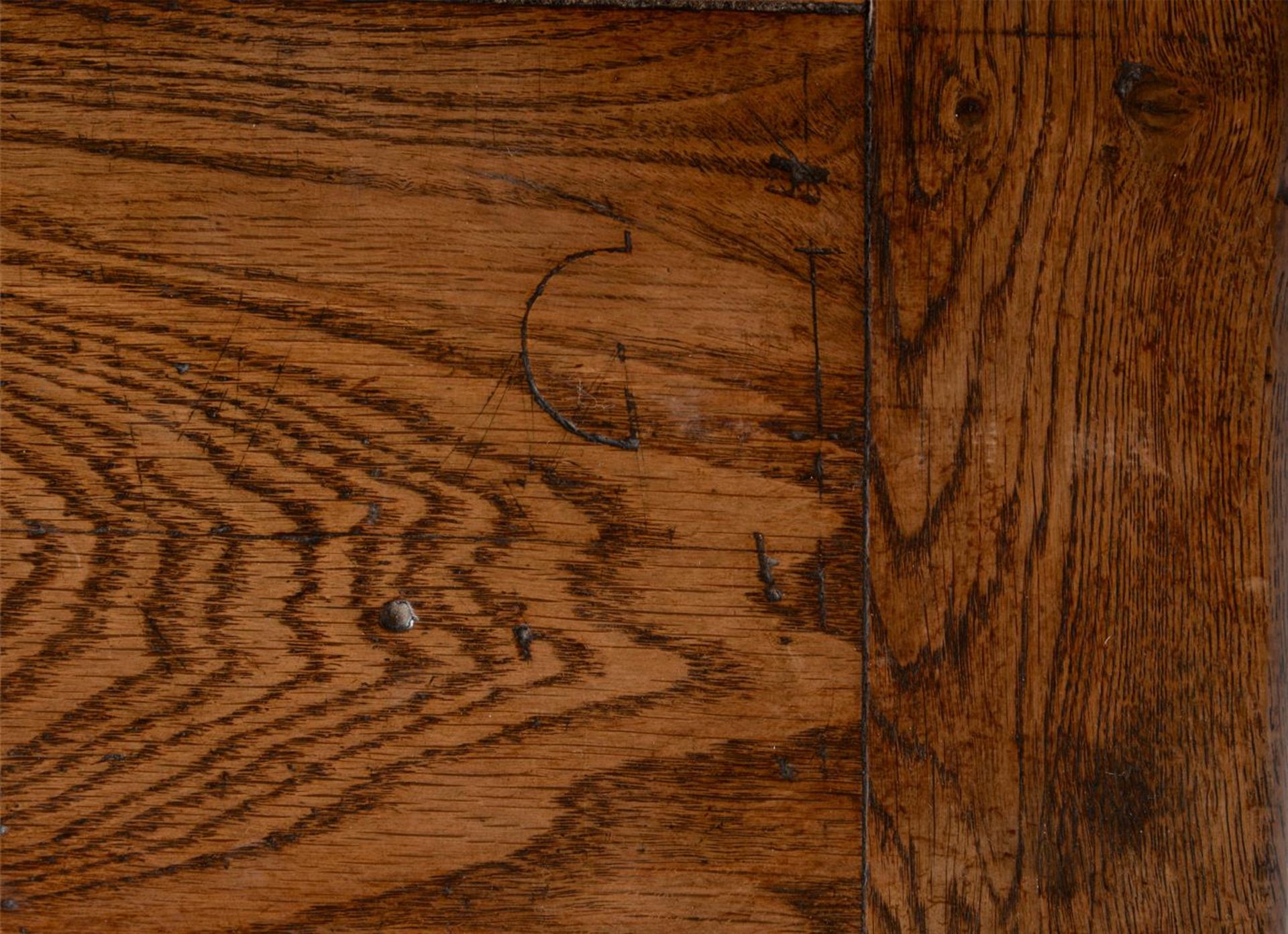 AN OAK AND PINE REFECTORY TABLE, 18TH CENTURY AND LATER - Image 7 of 8