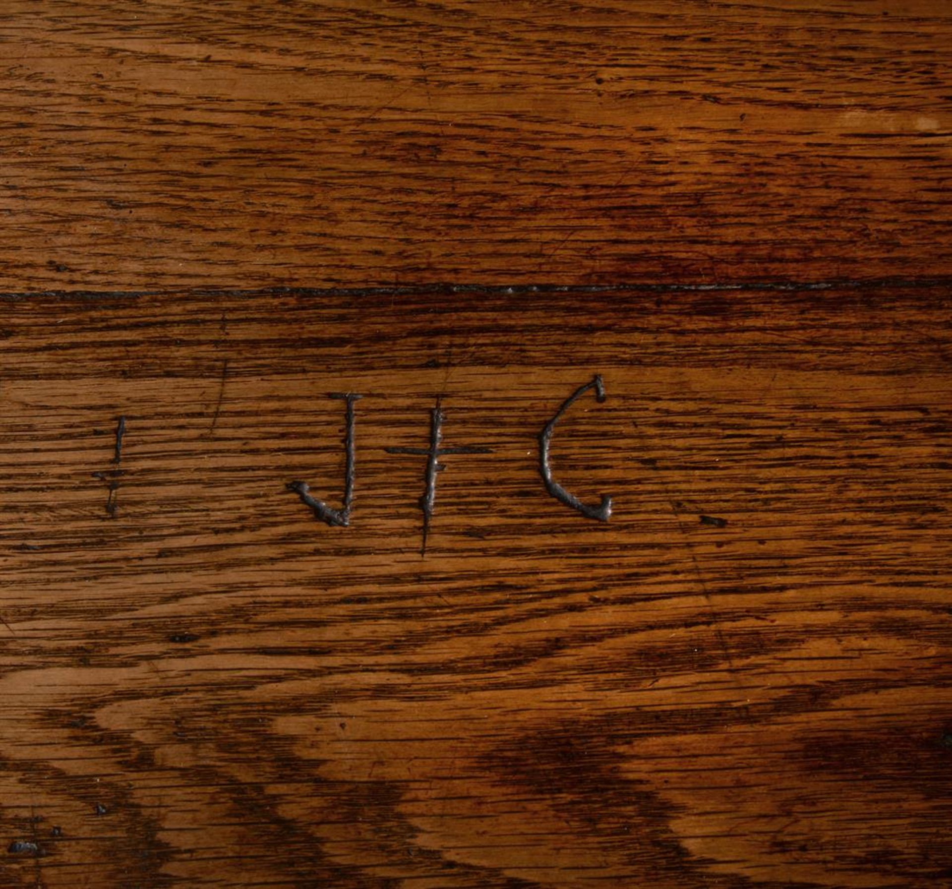 AN OAK AND PINE REFECTORY TABLE, 18TH CENTURY AND LATER - Image 6 of 8