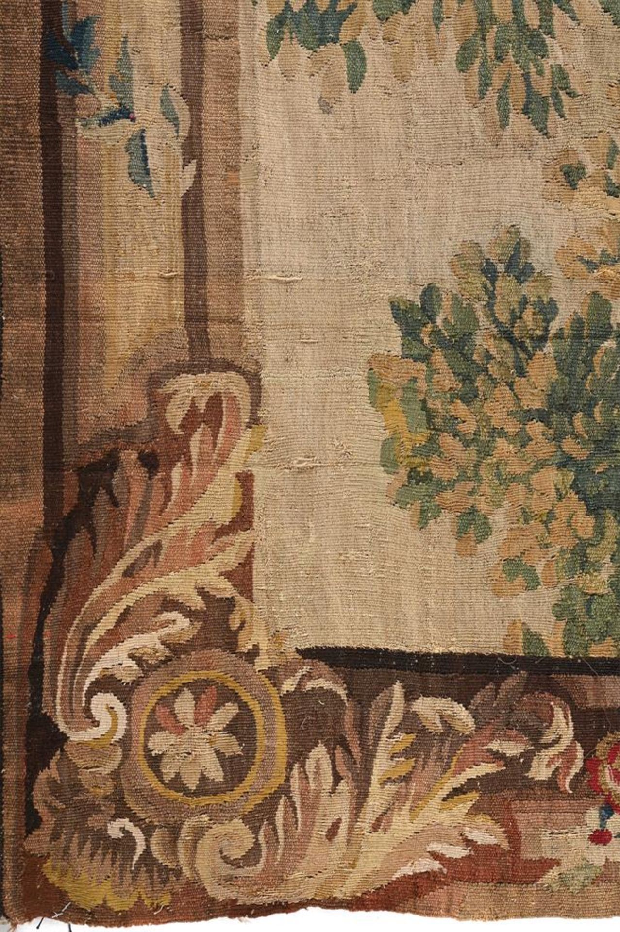 A LOUIS XV AUBUSSON PASTORAL TAPESTRY, THIRD QUARTER 18TH CENTURY - Image 3 of 3