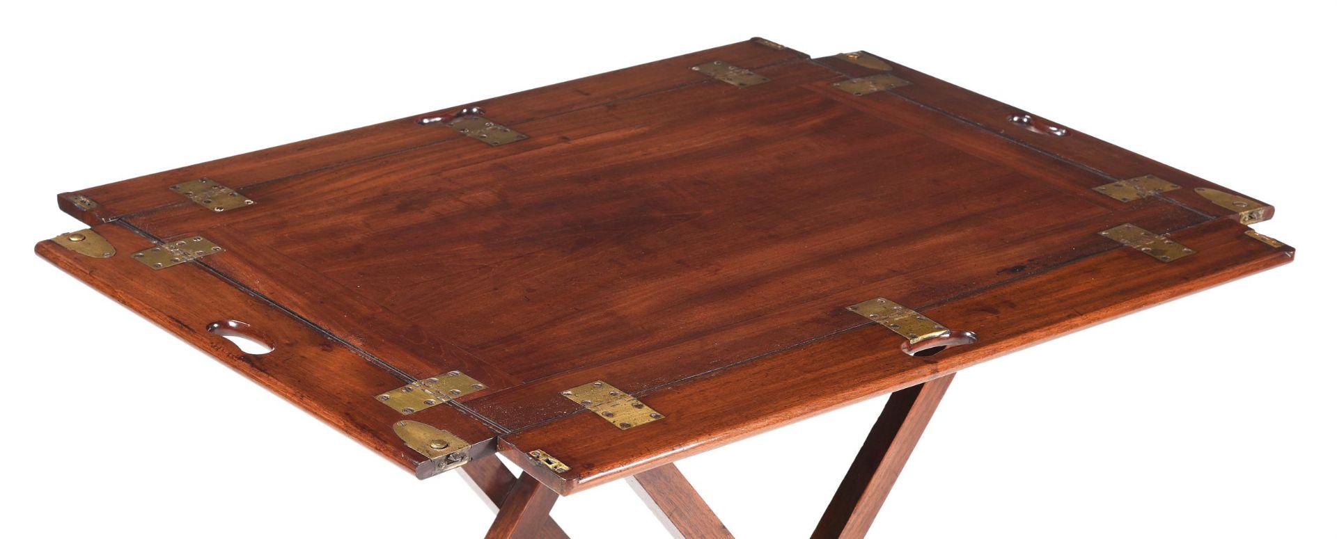 A GEORGE III MAHOGANY BUTLER'S TRAY ON STAND, LATE 18TH CENTURY - Image 3 of 3